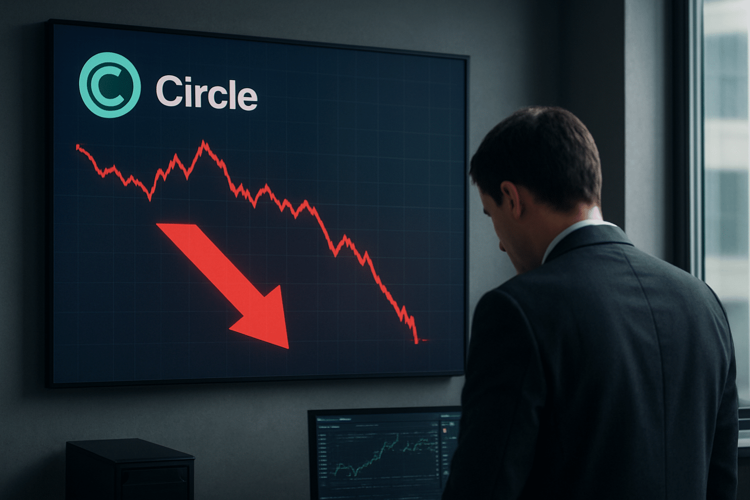 Cổ phiếu Circle giảm gần 10% khi Phố Wall bi Cổ phiếu Circle giảm gần 10% khi Phố Wall bi quan vì khủng hoảng crypto