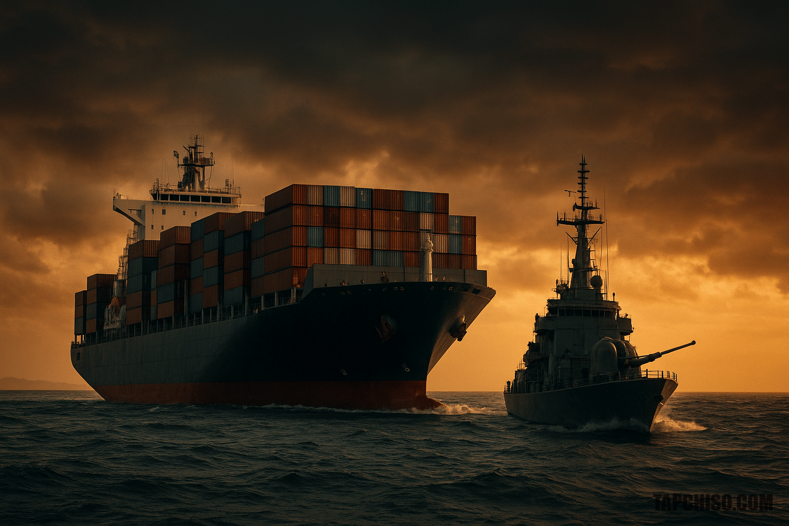 Iran tịch thu 2 tàu container ở Eo biển Hormuz Iran tịch thu 2 tàu container ở Eo biển Hormuz