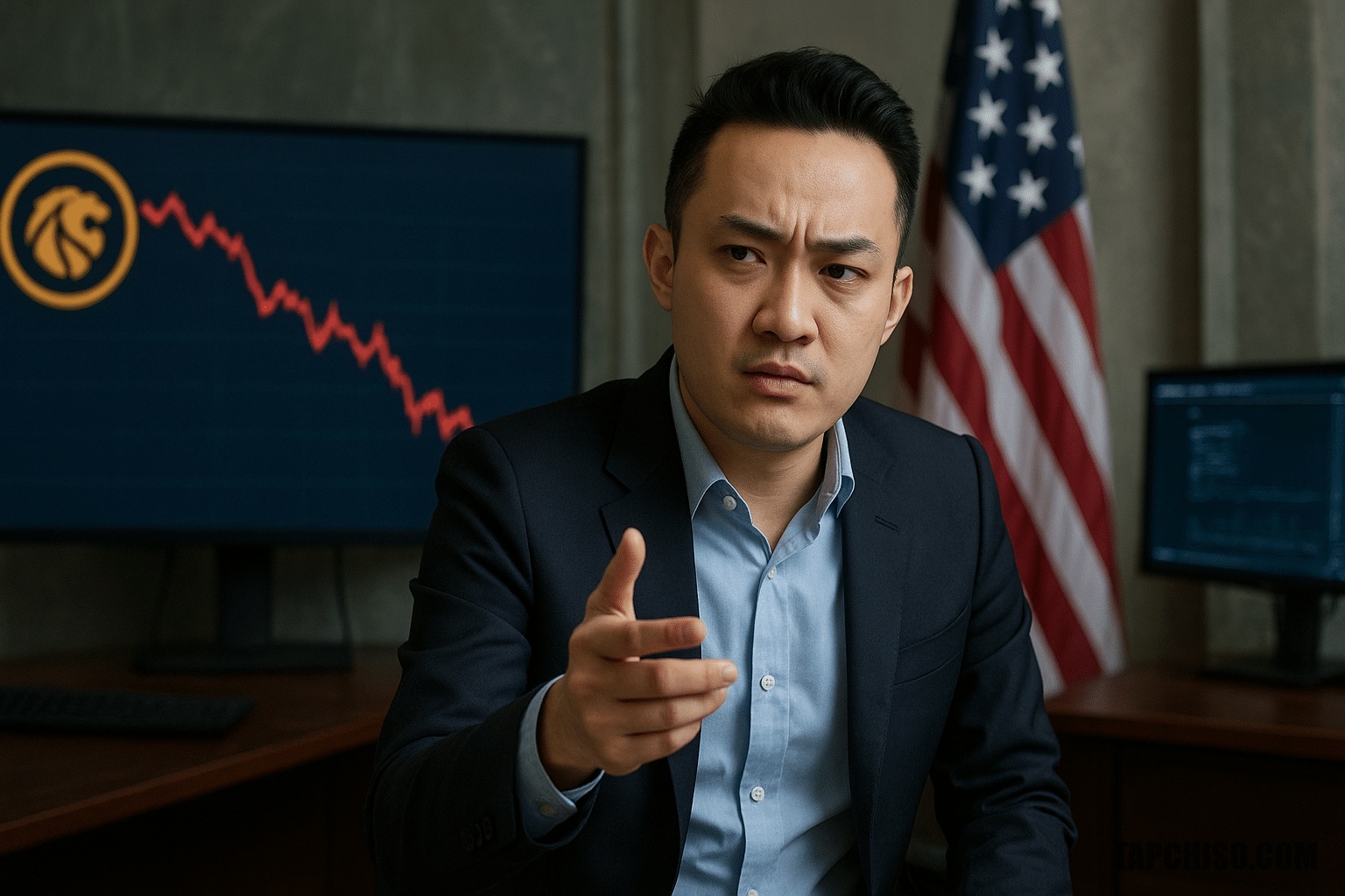 Justin Sun leo thang tranh cãi với World Liberty liên Justin Sun leo thang tranh cãi với World Liberty liên quan Trump