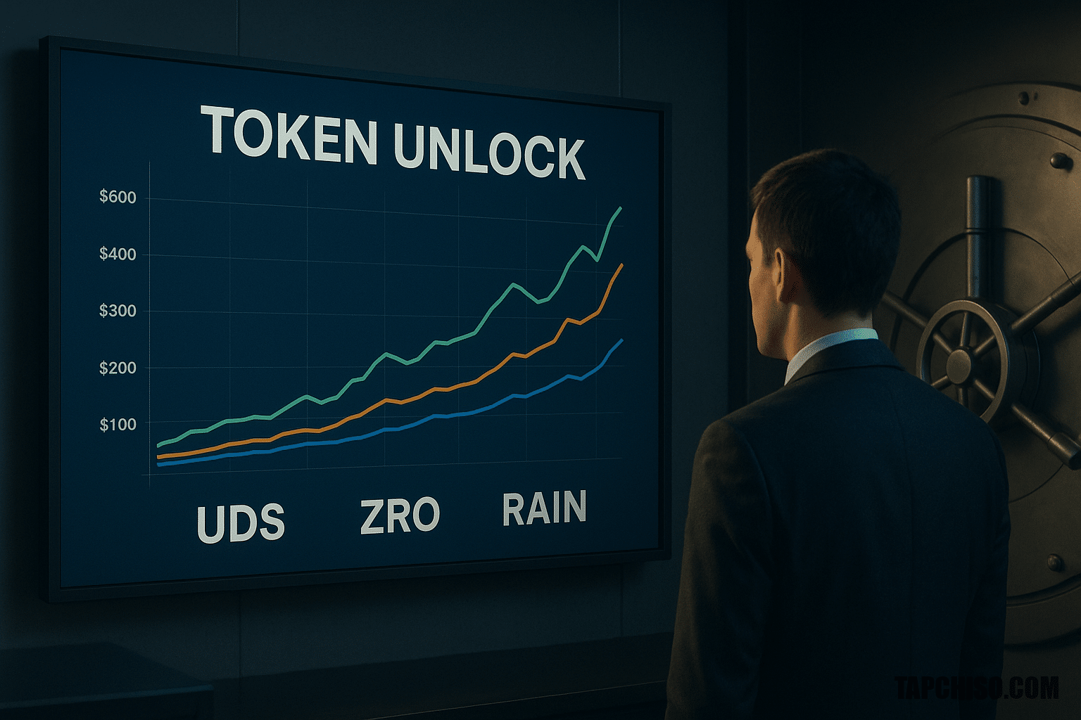 UDS, ZRO, RAIN dẫn đầu nhóm mở khóa token, 723 UDS, ZRO, RAIN dẫn đầu nhóm mở khóa token, 723 triệu USD vào tuần này