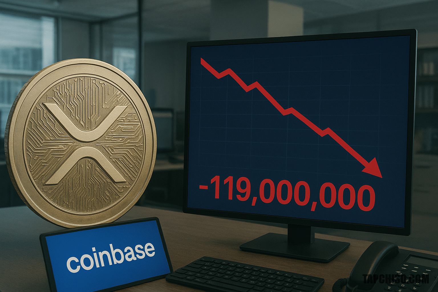 XRP chao đảo sau giao dịch 119 triệu USD đổ XRP chao đảo sau giao dịch 119 triệu USD đổ vào Coinbase