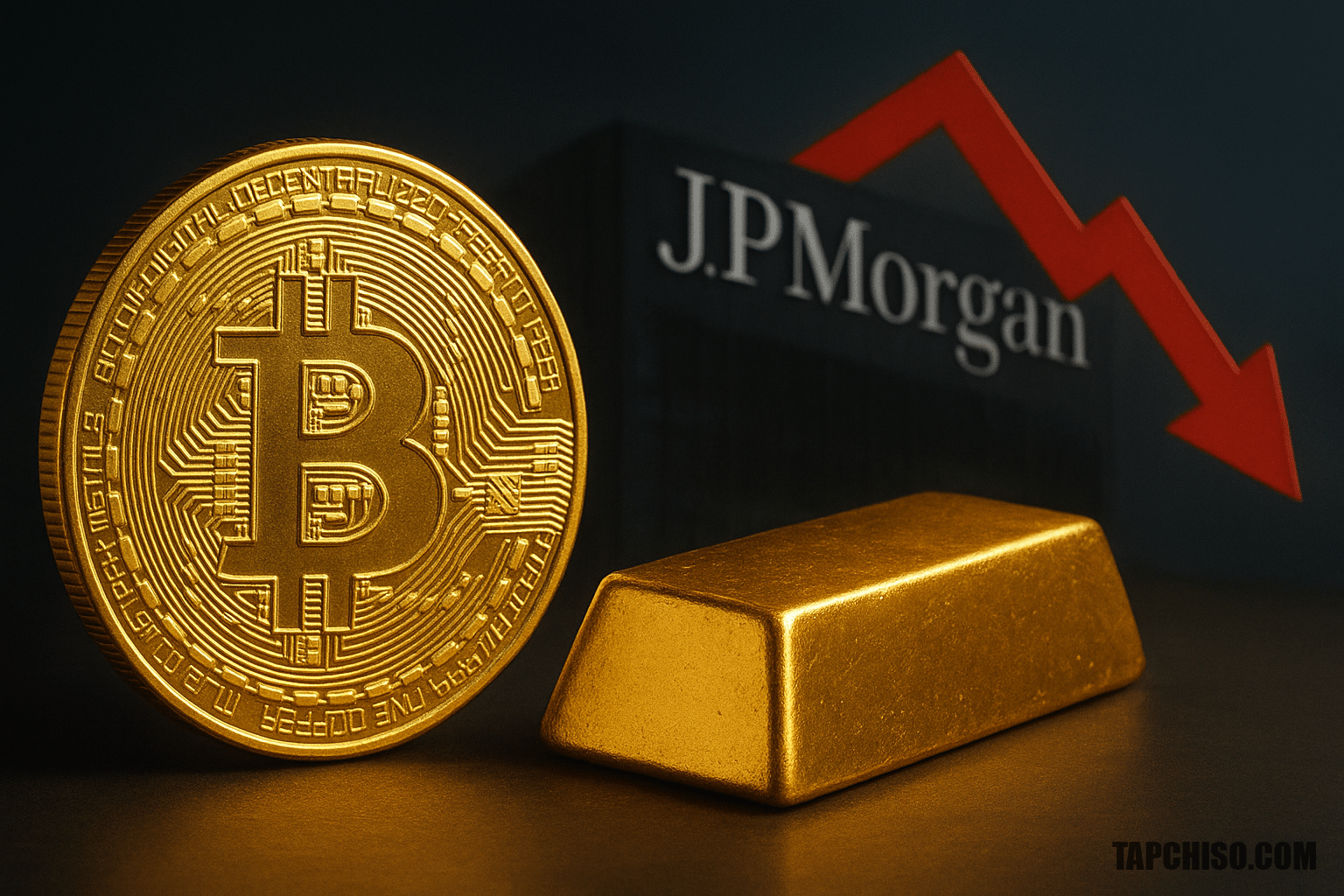 JPMorgan: Bitcoin đang bám sát vàng trong giao dịch mất JPMorgan: Bitcoin đang bám sát vàng trong giao dịch mất giá tài sản