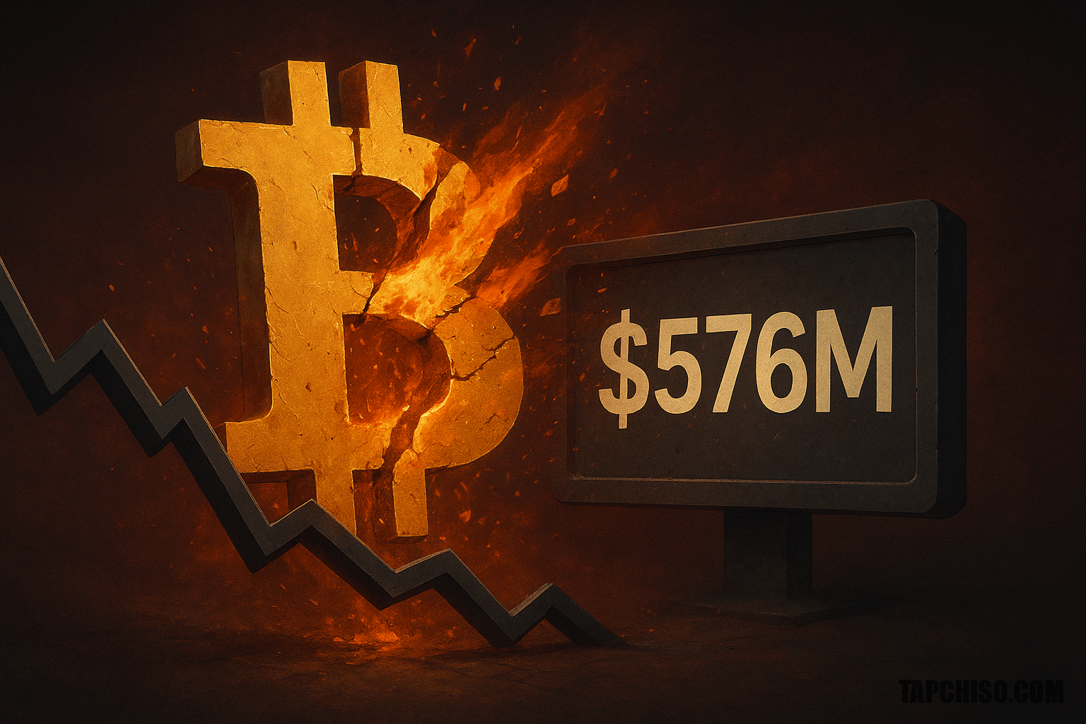 Nhà đầu tư Bitcoin dùng đòn bẩy quá mức bị Nhà đầu tư Bitcoin dùng đòn bẩy quá mức bị thổi bay 576 triệu USD