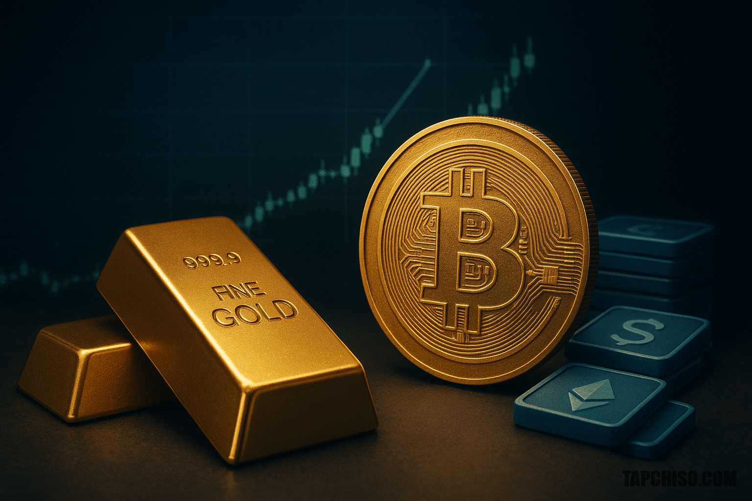 Vàng chiếm 99,8% thị trường hàng hóa token hóa Vàng chiếm 99,8% thị trường hàng hóa token hóa