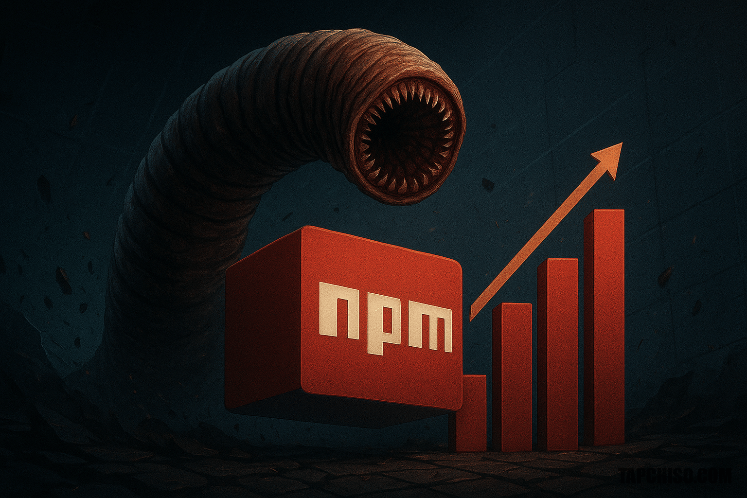 Worm Mini Shai-Hulud chiếm 323 gói npm trong 30 phút Worm Mini Shai-Hulud chiếm 323 gói npm trong 30 phút