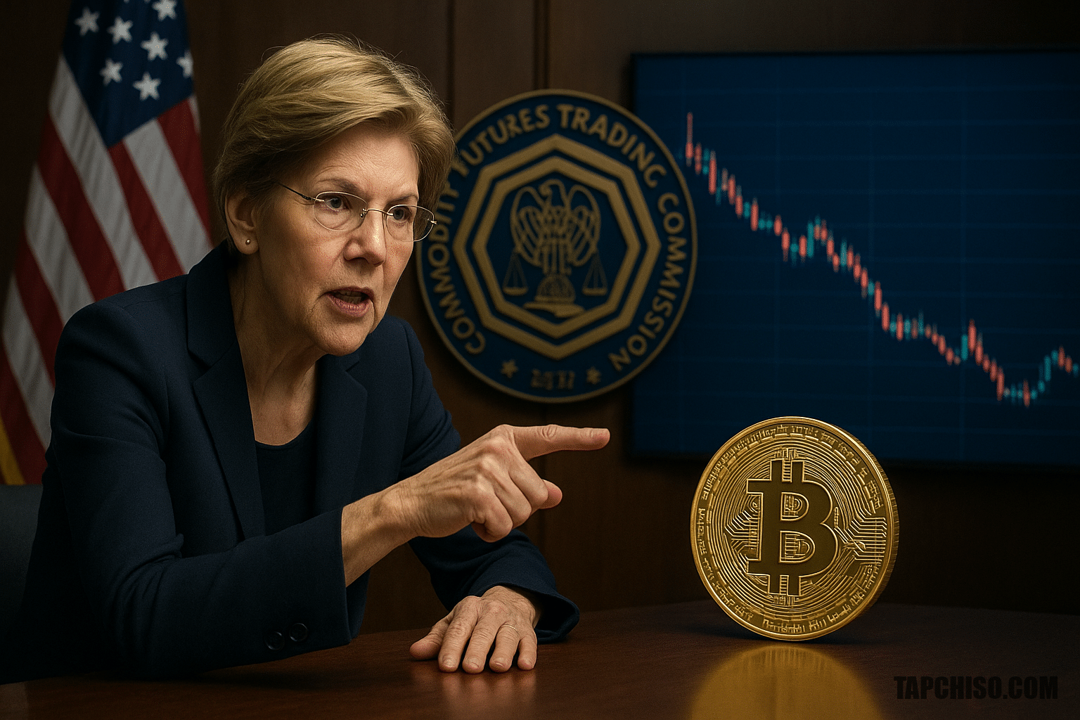 Bà Warren chất vấn CFTC về giám sát crypto, prediction Bà Warren chất vấn CFTC về giám sát crypto, prediction markets