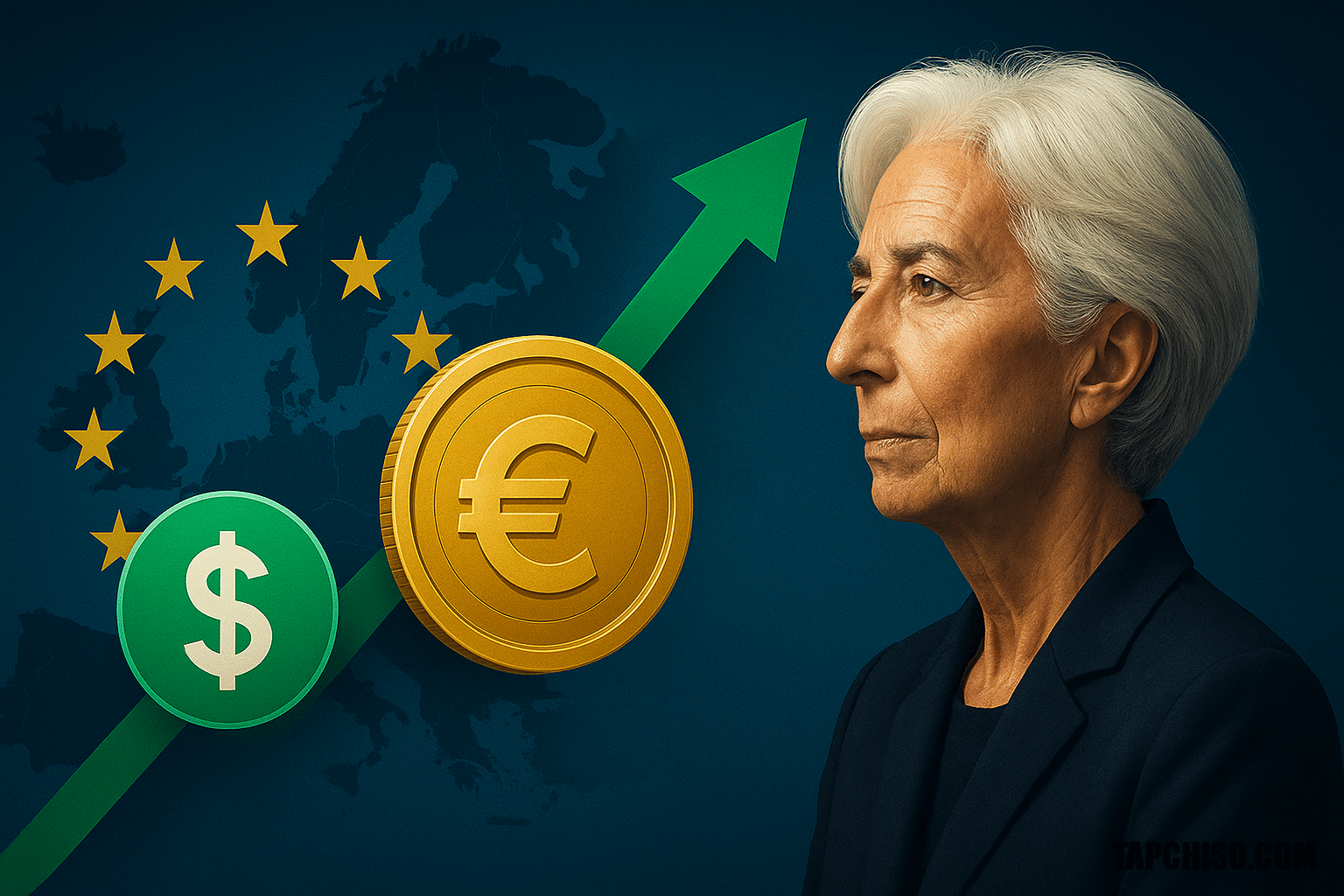 Lagarde thúc đẩy euro số đối trọng stablecoin USD tại Lagarde thúc đẩy euro số đối trọng stablecoin USD tại châu Âu