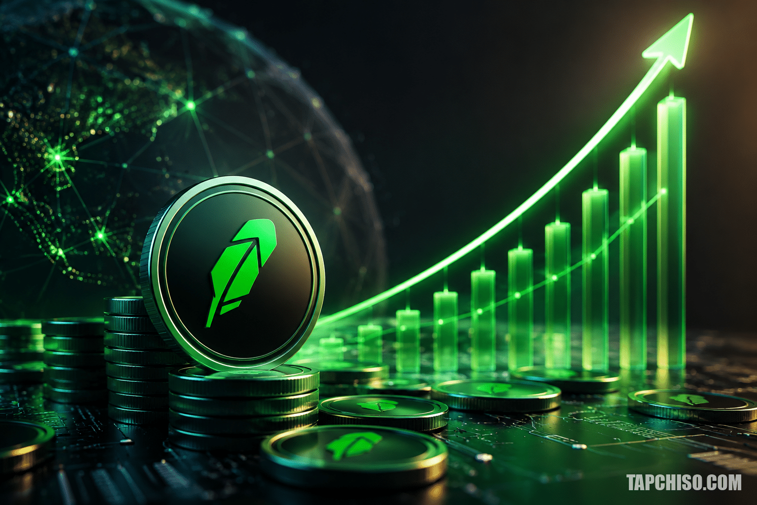 Cổ phiếu token hóa trên Robinhood Chain tăng 5 lần Cổ phiếu token hóa trên Robinhood Chain tăng 5 lần chưa đầy 2 tuần