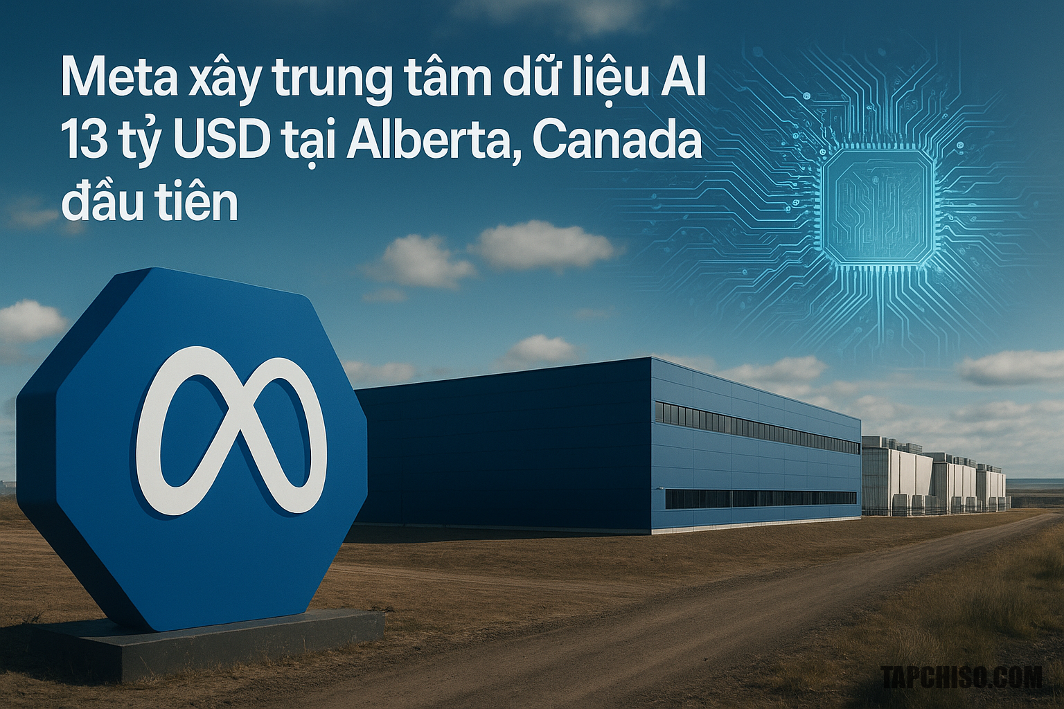 Meta xây trung tâm dữ liệu AI 13 tỷ USD Meta xây trung tâm dữ liệu AI 13 tỷ USD tại Alberta, Canada đầu tiên