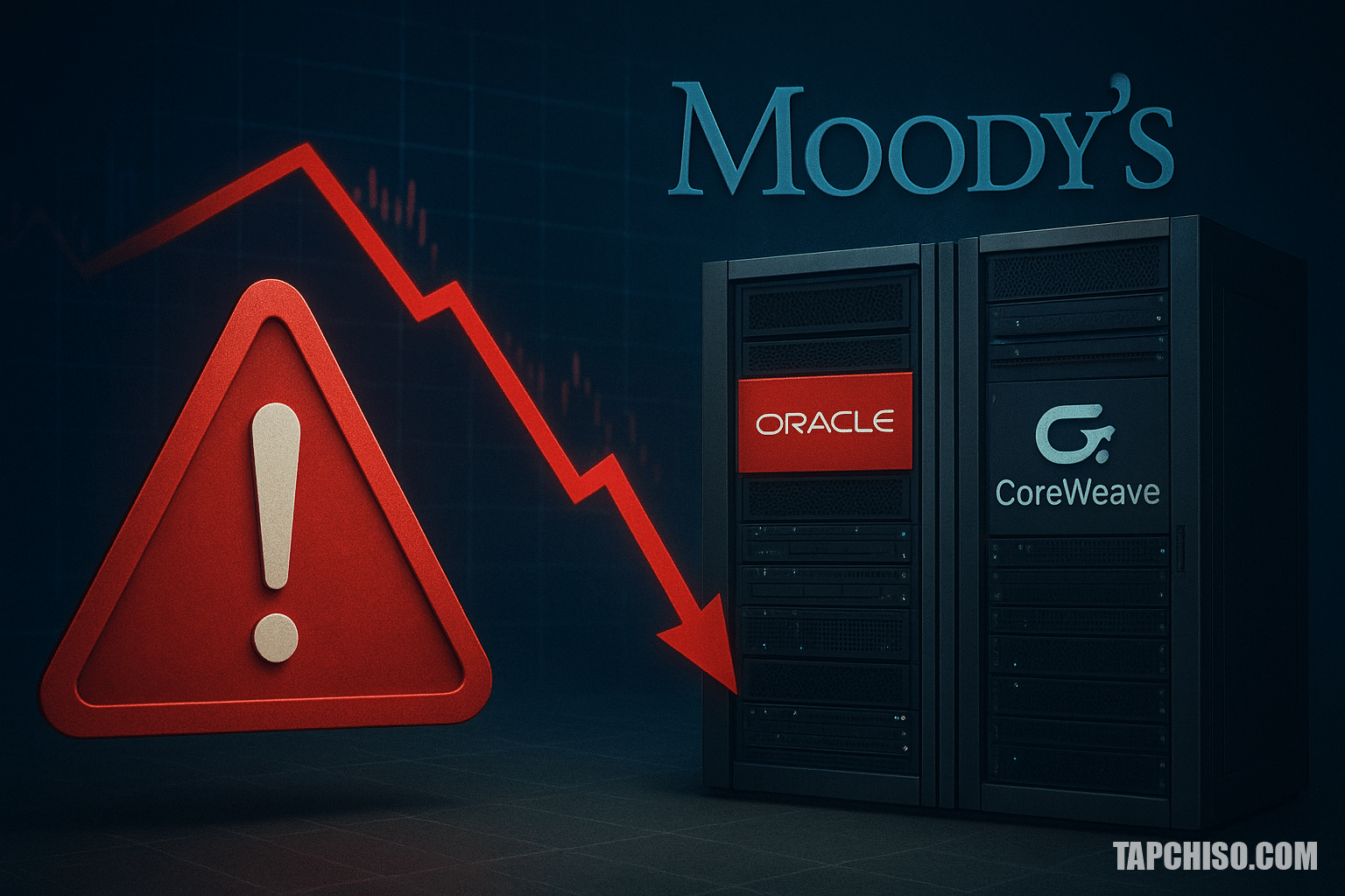 Moody’s cảnh báo Oracle và CoreWeave là mắt xích tín Moody’s cảnh báo Oracle và CoreWeave là mắt xích tín dụng yếu nhất của AI