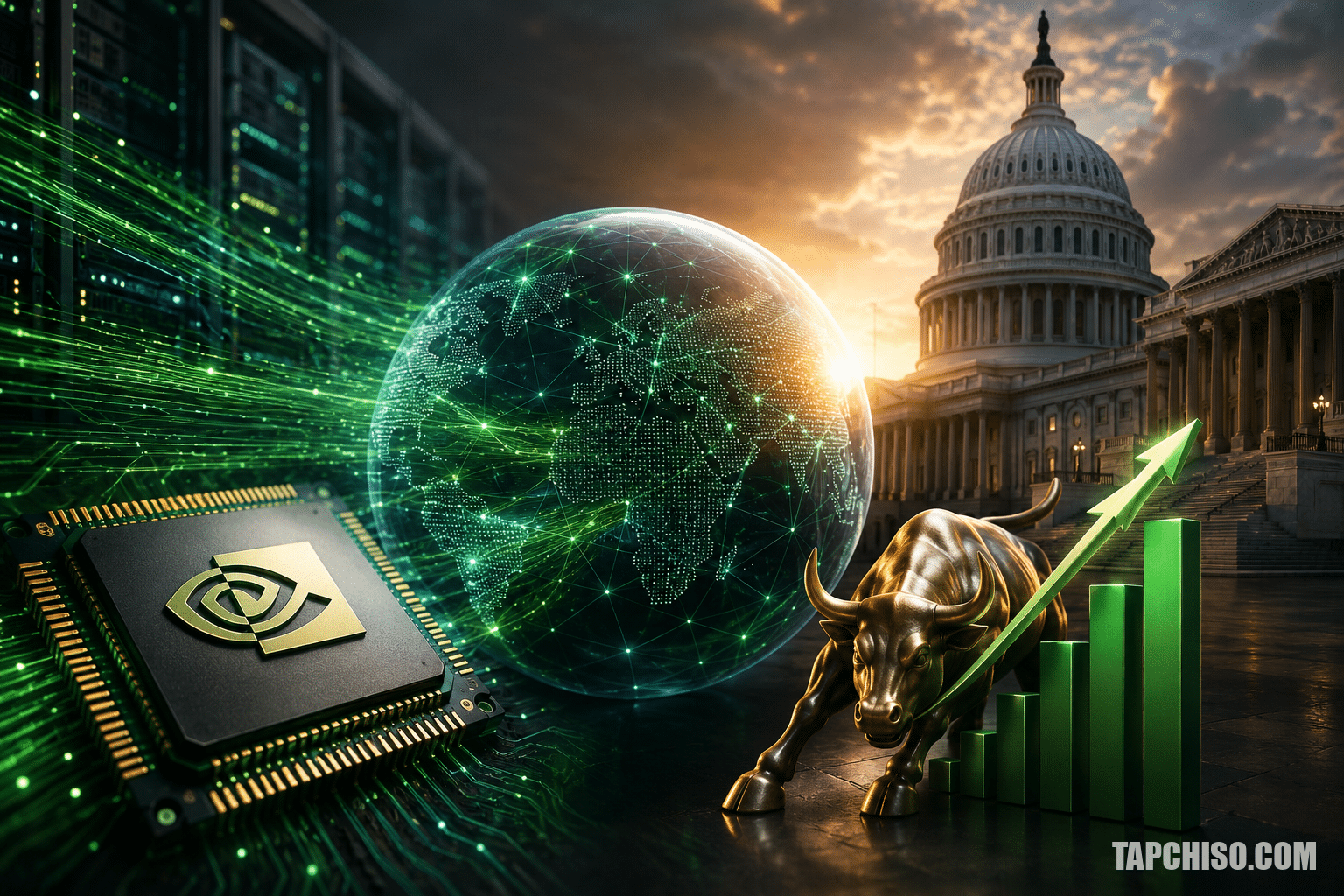 Nvidia kêu gọi Washington giữ AI mở, Huang trấn an Nvidia kêu gọi Washington giữ AI mở, Huang trấn an nhà đầu tư