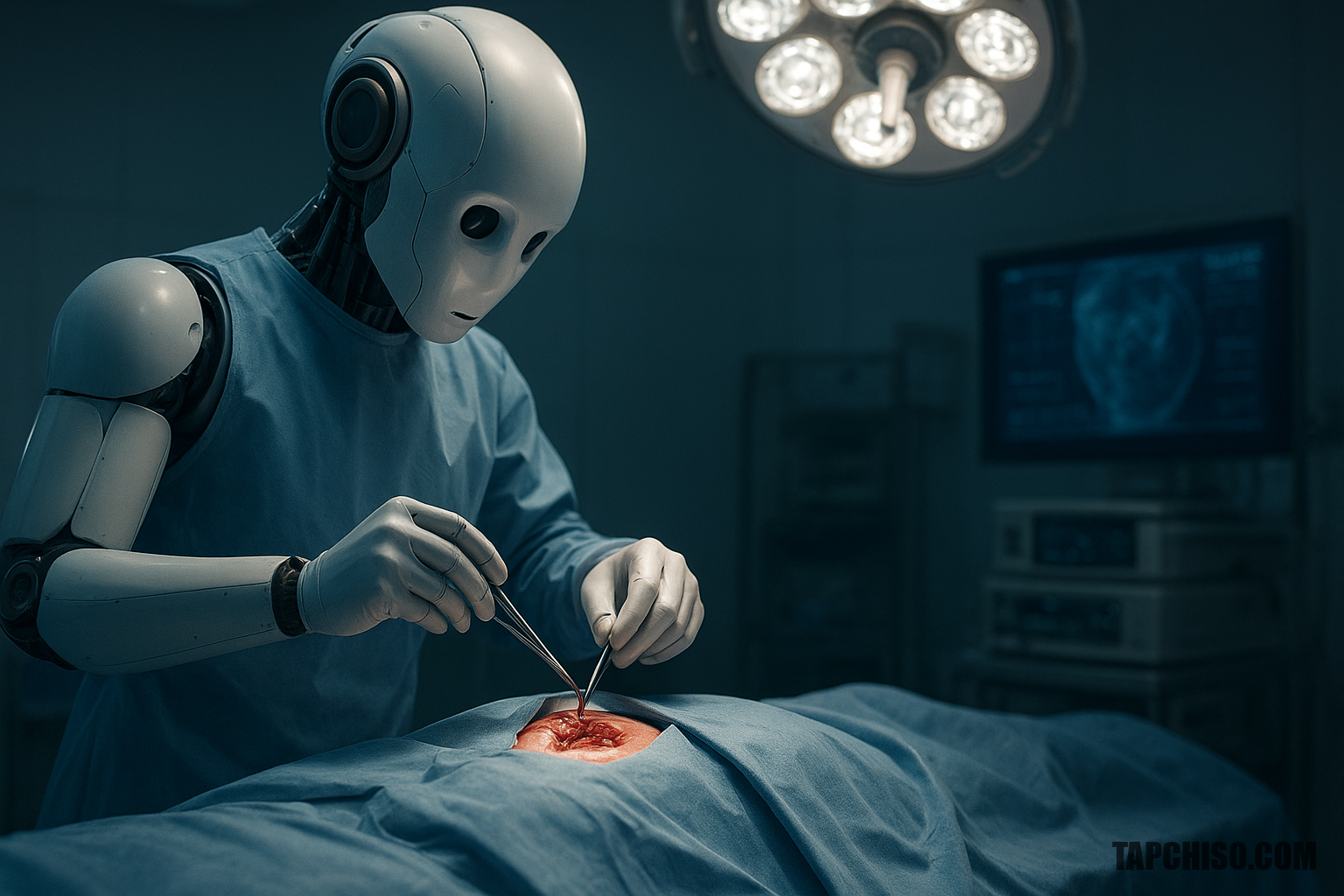 Robot hình người UC San Diego lần đầu mổ live Robot hình người UC San Diego lần đầu mổ live trong lịch sử