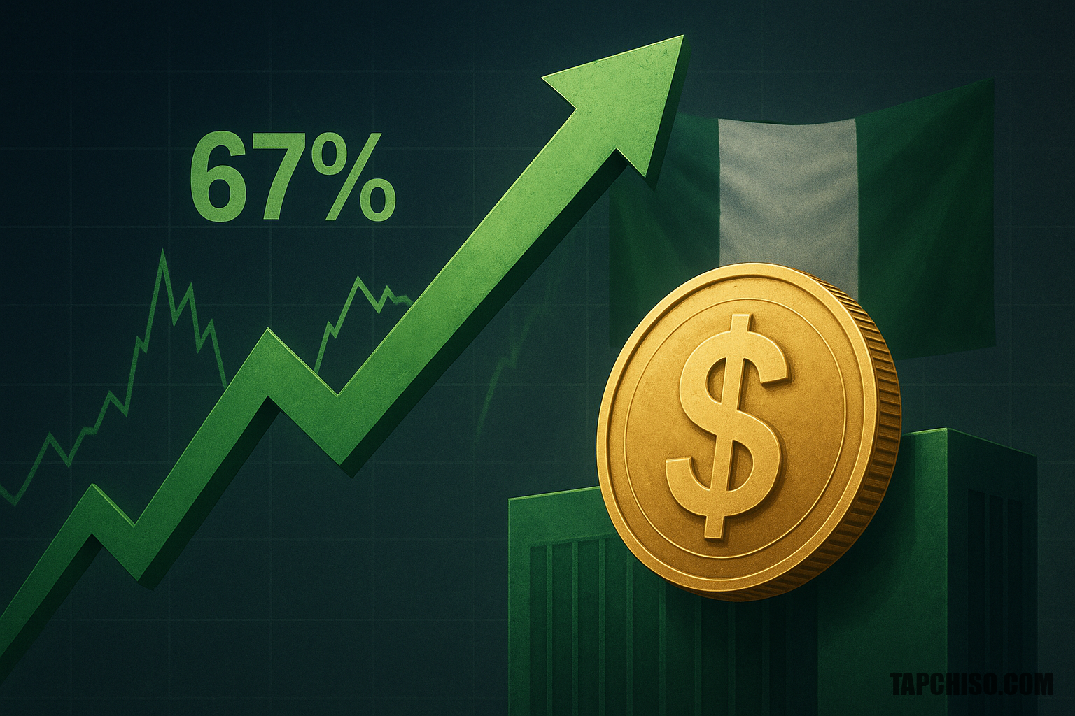 Thị trường chứng khoán Nigeria tăng 67% theo USD năm Thị trường chứng khoán Nigeria tăng 67% theo USD năm nay