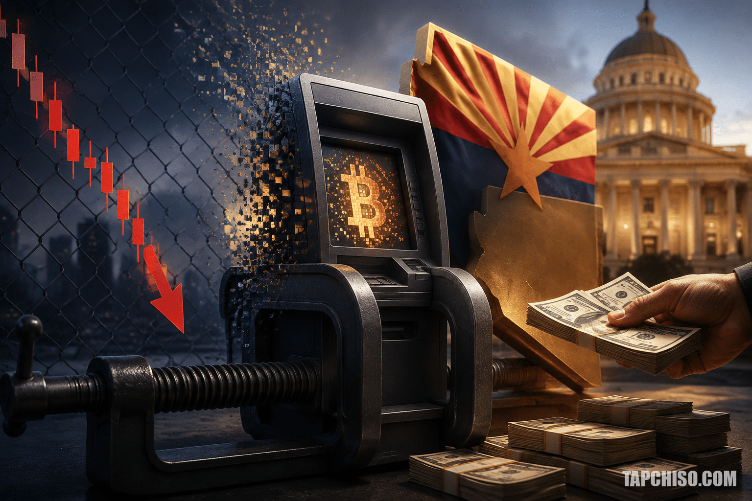 Thị trường ATM crypto thu hẹp khi Arizona hoàn tiền Thị trường ATM crypto thu hẹp khi Arizona hoàn tiền giữa lúc siết quản lý