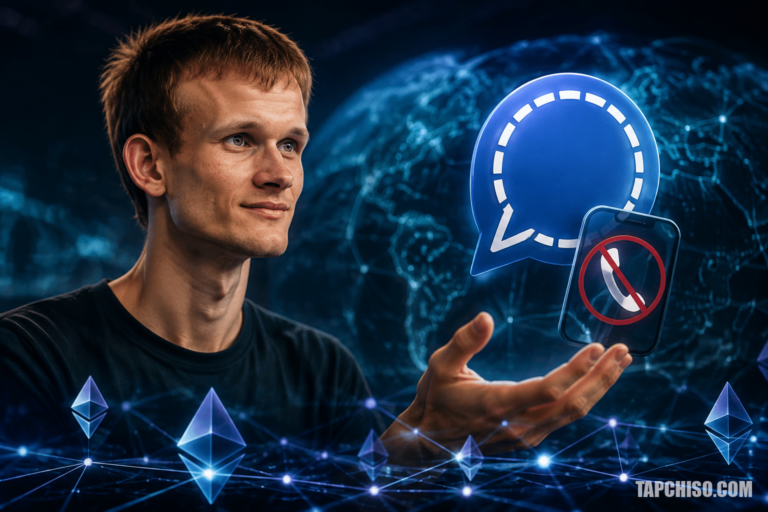 Vitalik Buterin hoan nghênh Signal không cần số điện thoại Vitalik Buterin hoan nghênh Signal không cần số điện thoại đăng ký