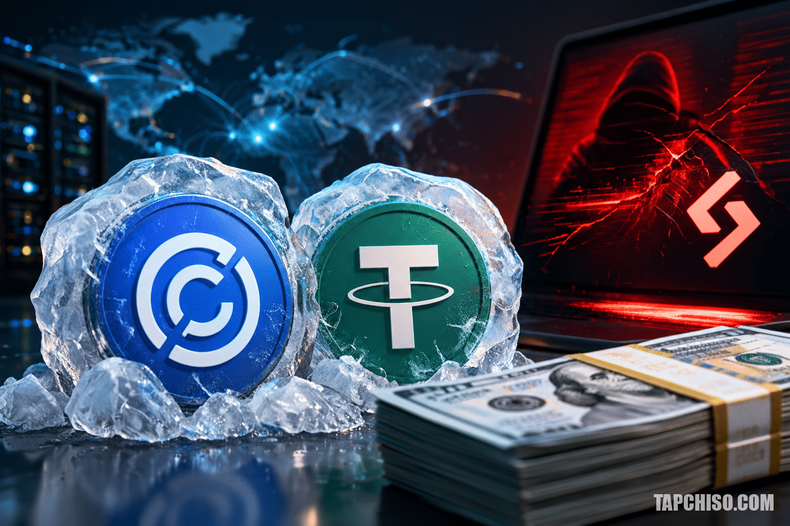 Circle và Tether đóng băng 318.000 USD liên quan vụ Circle và Tether đóng băng 318.000 USD liên quan vụ hack Bitget
