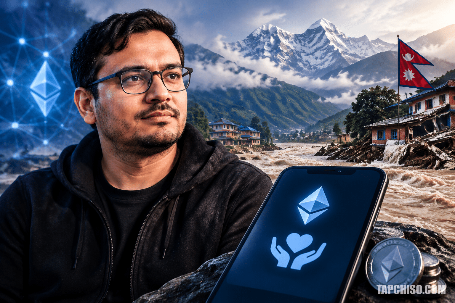 Sandeep Nailwal mở kênh tiền số gây quỹ cứu trợ Sandeep Nailwal mở kênh tiền số gây quỹ cứu trợ lũ Nepal