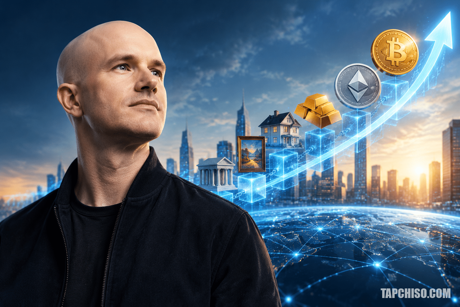 Brian Armstrong: Mọi tài sản đang chuyển lên blockchain Brian Armstrong: Mọi tài sản đang chuyển lên blockchain