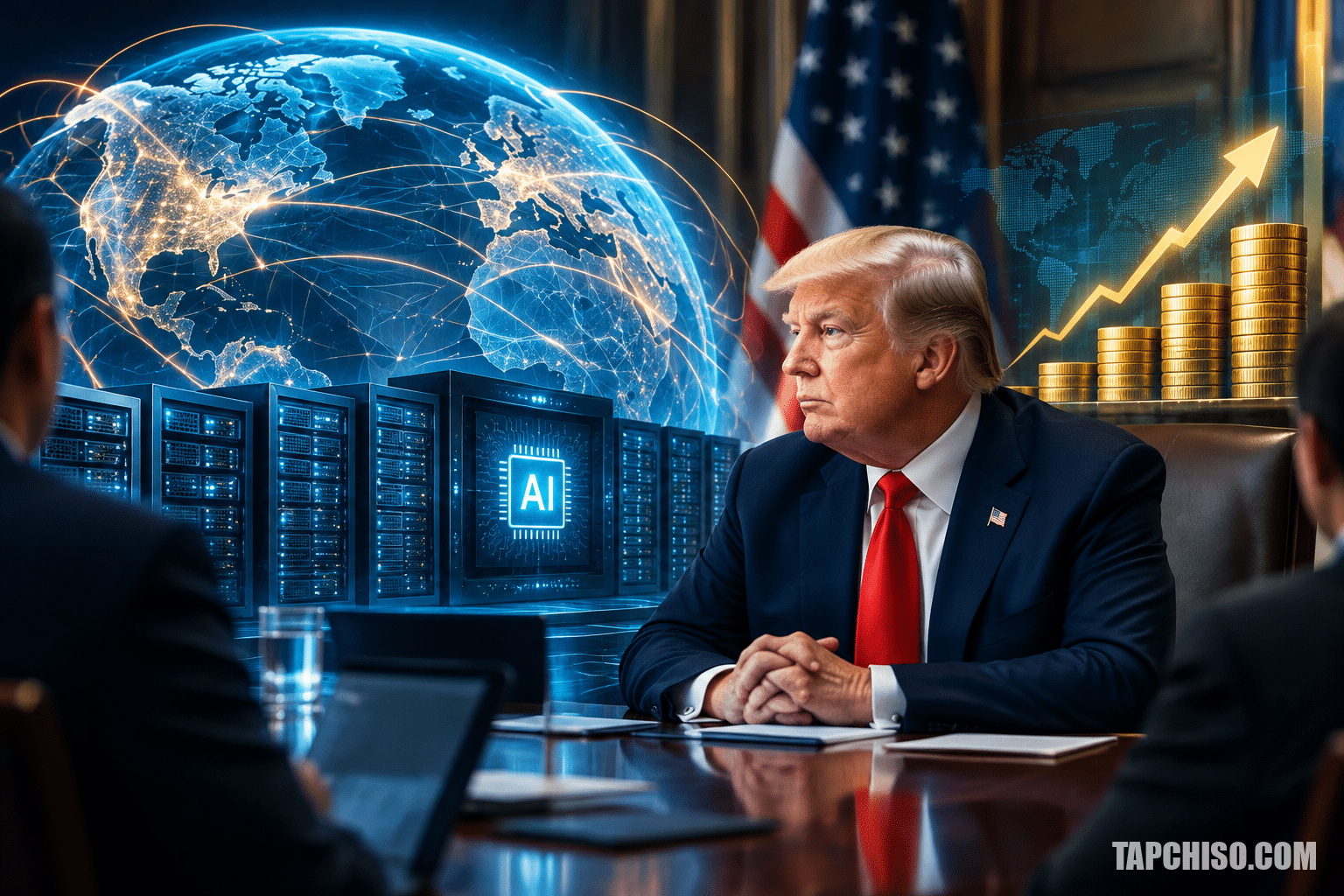 Nhóm AI của Trump họp khi chi tiêu AI toàn Nhóm AI của Trump họp khi chi tiêu AI toàn cầu gần 2,7 nghìn tỷ USD