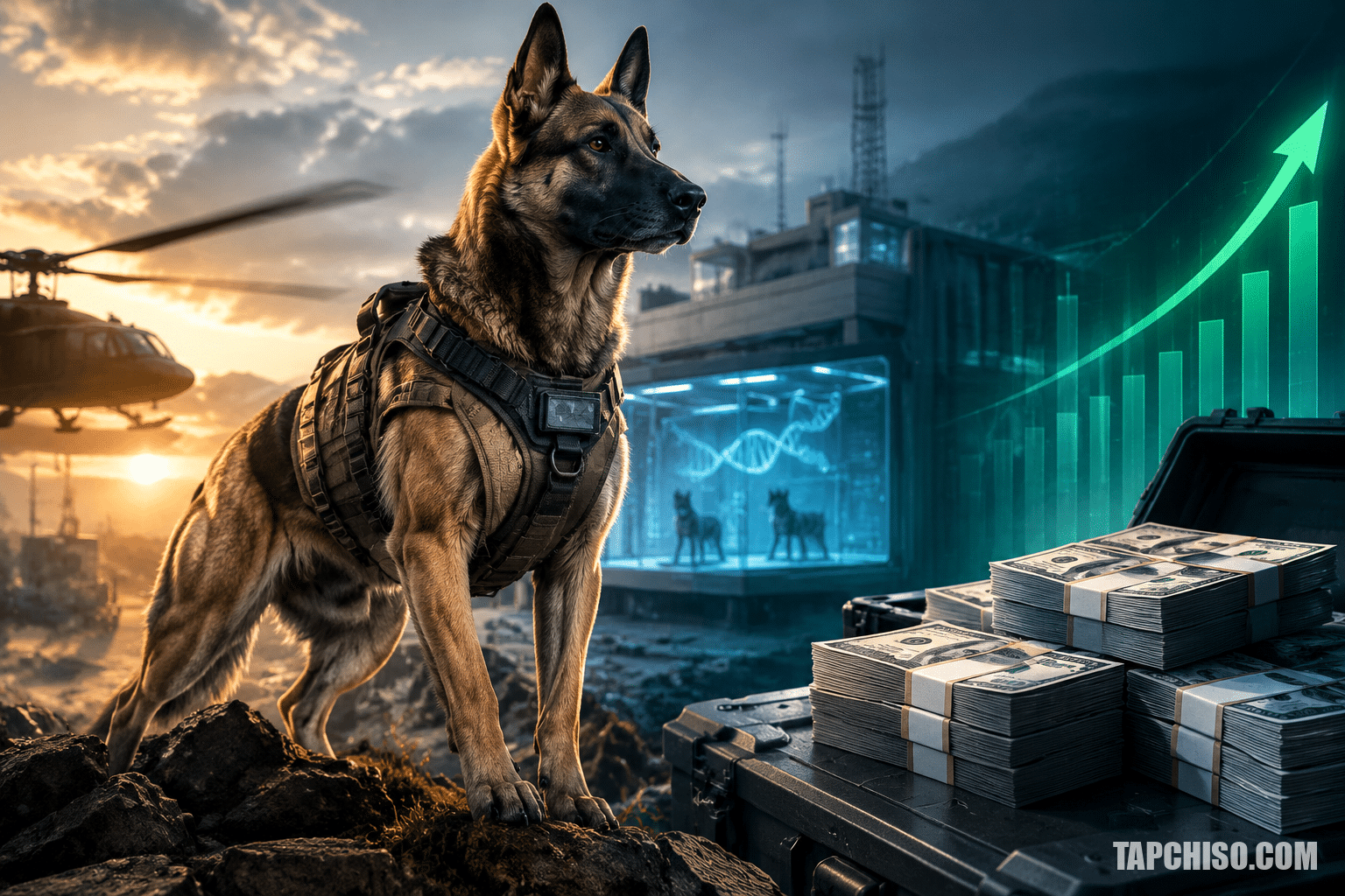 Warhound huy động 200 triệu USD phát triển chó quân Warhound huy động 200 triệu USD phát triển chó quân sự biến đổi gen